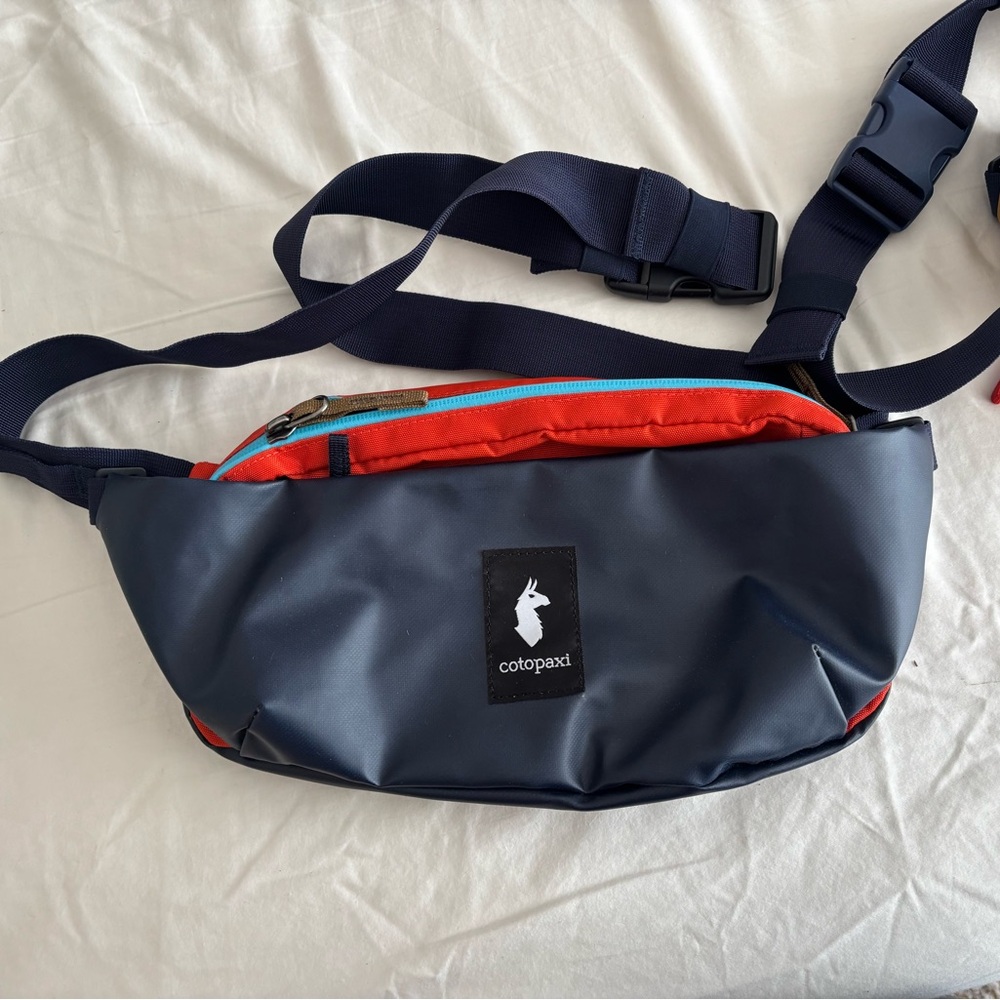 Cotopaxi Blue and Red Belt Bag NWOT